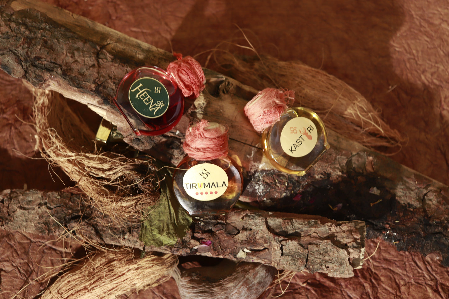 Tirumala ,heena and kasturi attar (natural extracted oil's)