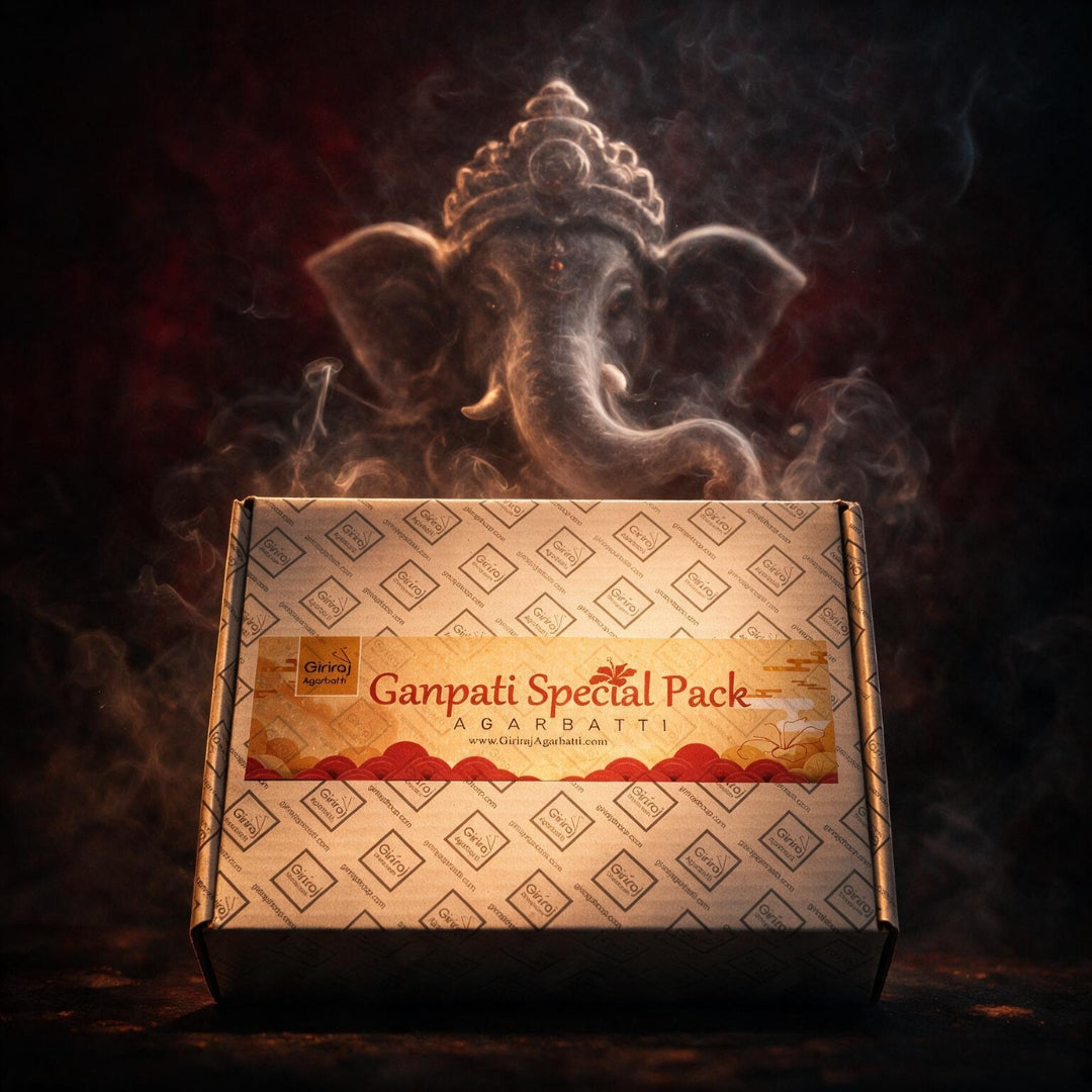 Ganpati Special Collection agarbatti combo box contents