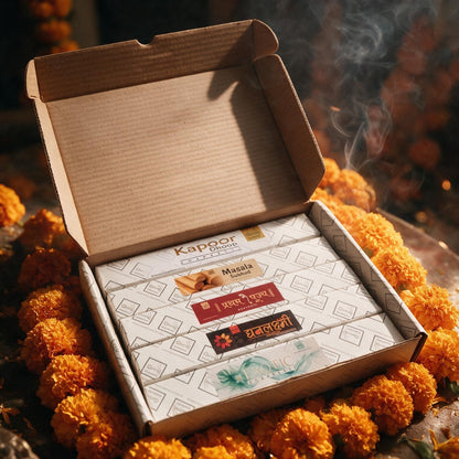 Ganpati Special Collection 5 in 1 agarbatti combo gift box by Giriraj