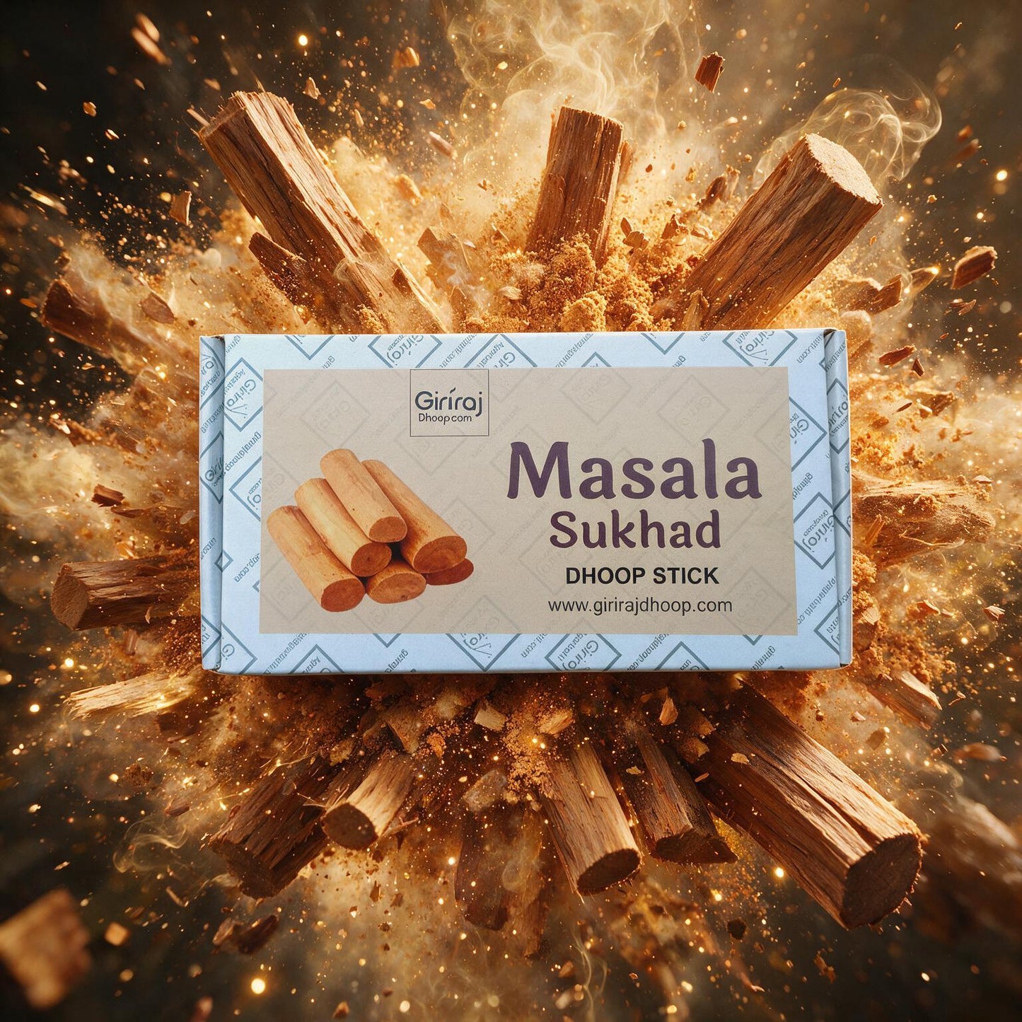 Masala Sukhad Dhoop Stick(Bambooless) - Blast of Sandalwood